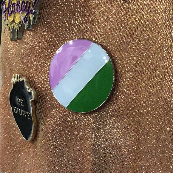Genderqueer Enamel Pin - Picture 1 of 1